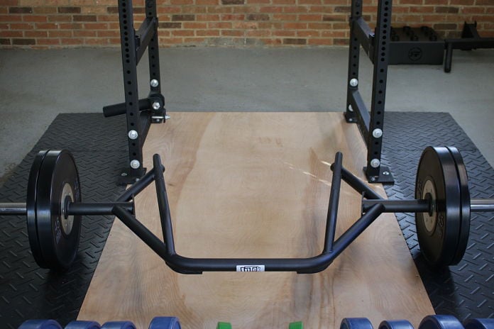 Intek Functional Trap Bar Front View in Garage Gym