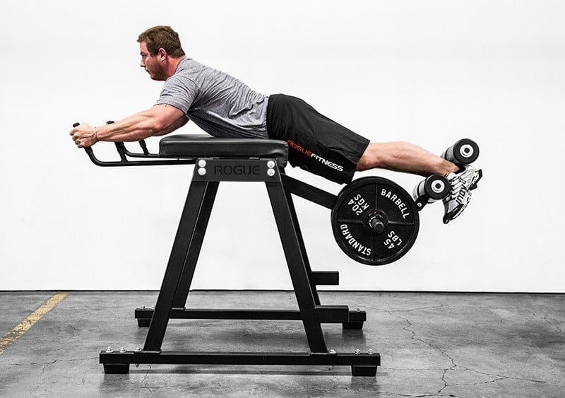 Homemade hyperextension online bench