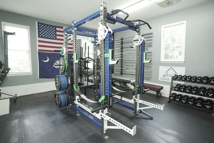 Garage gym power discount rack