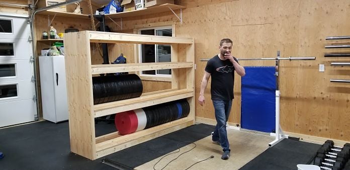 DIY Garage Gym Storage Rack Garage Gym Lab