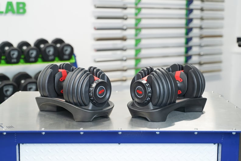 Heavy discount bowflex dumbbells